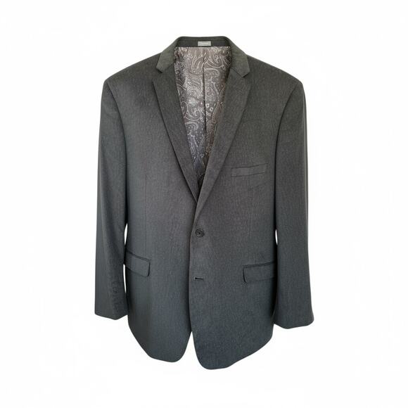 Madison Modern Fit Men's Navy Blue Velour Blazer Sport Coat Jacket Sz 56R - Picture 1 of 6